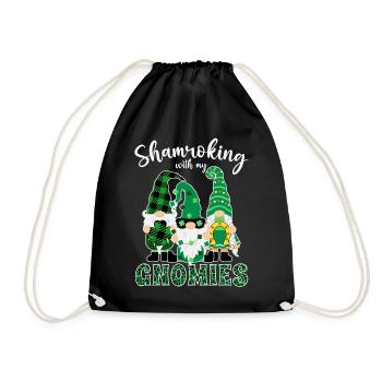 Shamroking avec mes gnomies Saint-Patrick - Sac de sport léger - noir - Devant