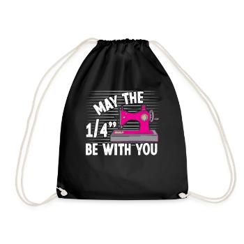 May the 1/4 be with you - Drawstring Bag - black - Front