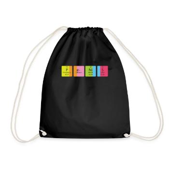 Tableau périodique des éléments de la chimie du pénis - Sac de sport léger - noir - Devant