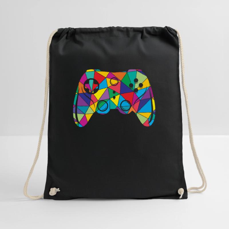 Low Poly Videospiel Polygon Controller Turnbeutel