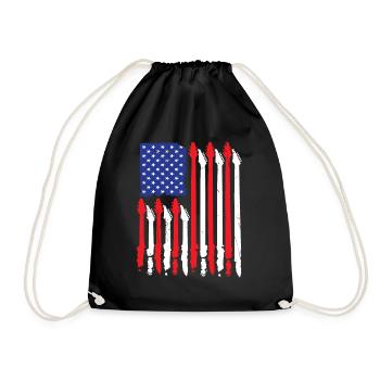 Play Guitar Design - Drawstring Bag - black - Front