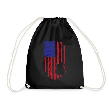 Play Guitar Design - Drawstring Bag - black - Front