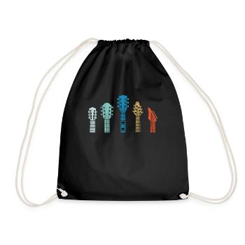 Play Guitar Design - Drawstring Bag - black - Front