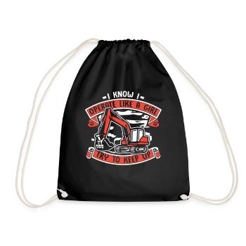 Je sais que je fonctionne comme une grue de cycle de service de fille - Sac de sport léger - noir - Devant