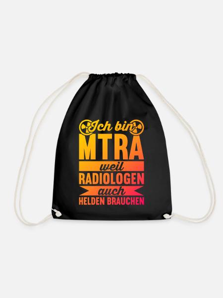 MTRA Röntgen Radiologie Radiologe MTA - Turnbeutel - Schwarz