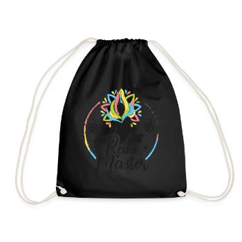 Chakra Holistique Healing Mains Bouddha Reiki Maître - Sac de sport léger - noir - Devant