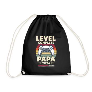 Level Complete PAPA 2023 Loading Controller - Drawstring Bag - black - Front
