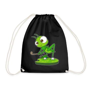Caterpillar Field Hockey Field Hockey Stick Sports - Drawstring Bag - black - Front
