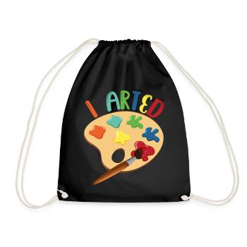 J’ai dessiné pour peintre - Sac de sport léger - noir - Devant