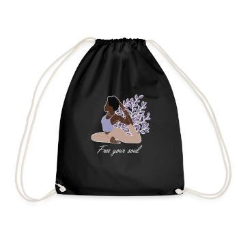 Libérez votre âme Kundalini Ashtanga Hatha Asanas - Sac de sport léger - noir - Devant