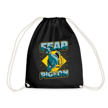 Pigeon Pigeons Animal Oiseau - Sac de sport léger - noir - Devant