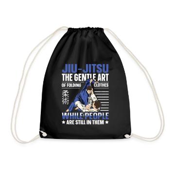 The Gentle Art Of Folding Clothes Funny Jiu Jitsu - Turnbeutel - Schwarz - Vorne