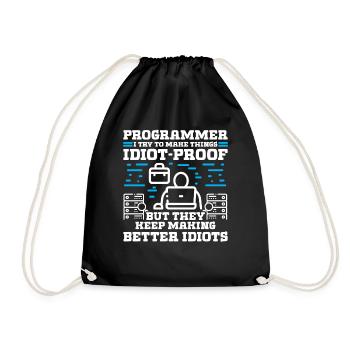 Programmeur j’essaie de faire des choses - Sac de sport léger - noir - Devant