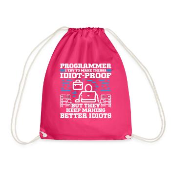Programmeur j’essaie de faire des choses - Sac de sport léger - fuchsia - Devant