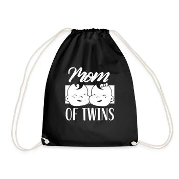 Mère des Gémeaux Gémeaux Gémeaux Humour - Sac de sport léger - noir - Devant
