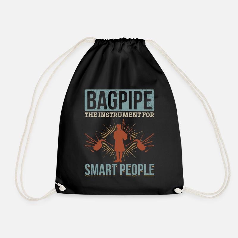 Bagpipe The Instrument For Smart People - Bagpipe - Turnbeutel - Schwarz