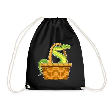 Panier serpent - Sac de sport léger - noir - Devant