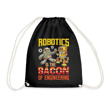 La robotique est le bacon de l’ingénierie pour la robotique - Sac de sport léger - noir - Devant
