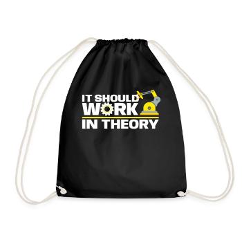 It Should Work In Theory For Robotic Enginners - Turnbeutel - Schwarz - Vorne