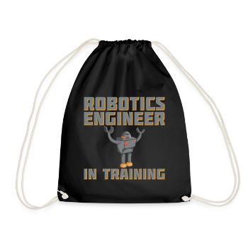 Robotics Engineer In Training For Robotic Engineer - Drawstring Bag - black - Front