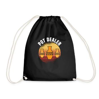 Pottery Clay Pottery Course Pottery Getöpfert - Drawstring Bag - black - Front