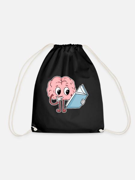 Lire des livres drôles sur le cerveau - Sac de sport léger - noir