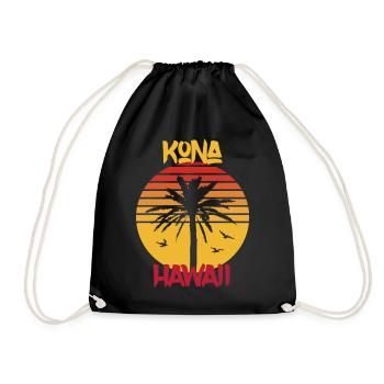 Hawaii Kona Palm Ocean Surf - Sac de sport léger - noir - Devant