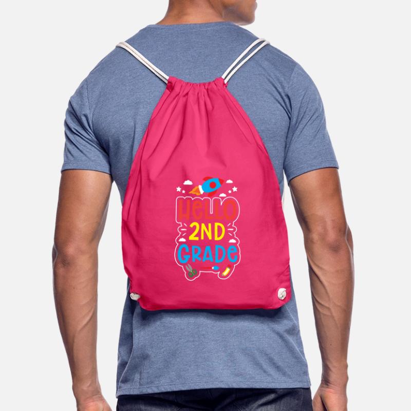 Hello 2nd Class Second Class Second Grader Drawstring Bag