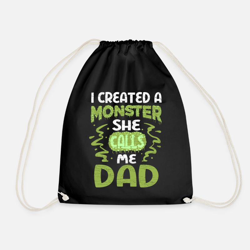 Vatertag Papa Tochter Geschenk - Turnbeutel - Schwarz
