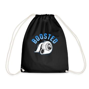 Turbocharger Boosted - Turbo & Tuning - Drawstring Bag - black - Front