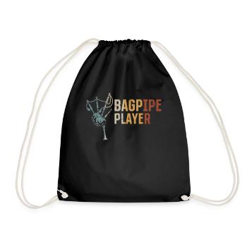 Bagpipe Musician Bagpiper Bagpipe Player - Turnbeutel - Schwarz - Vorne