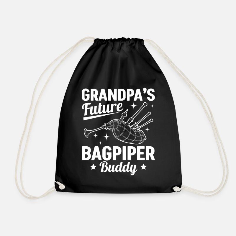 Grandpa's Future Bagpiper Buddy Bagpipe Player - Turnbeutel - Schwarz