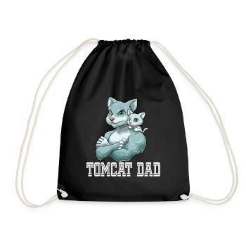 Tomcat Dad für Papas - Turnbeutel - Schwarz - Vorne