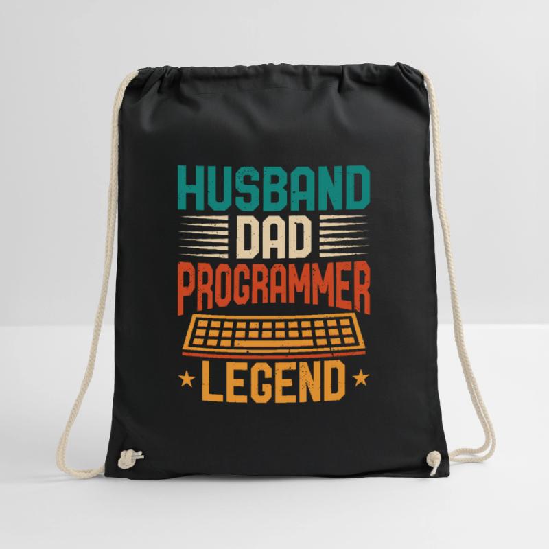 Husband Dad Programmer Legend Coder Programmierer Turnbeutel