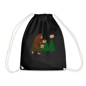 Jouer au Bigfoot Cornhole - Funny Cornhole - Sac de sport léger - noir - Devant