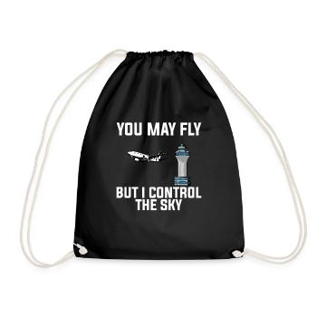 vous pouvez voler i contrôle contrôleur de la circulation aérienne - Sac de sport léger - noir - Devant