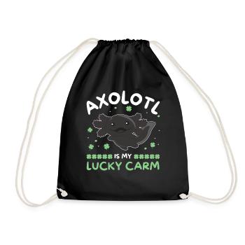 Axolotl est ma voiture chanceuse Kleeblatt St Patricks Day - Sac de sport léger - noir - Devant