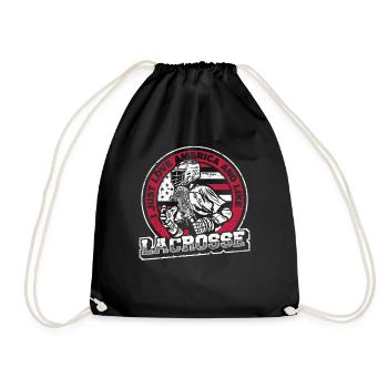 Love America And Like Lacrosse Lax Players - Drawstring Bag - black - Front