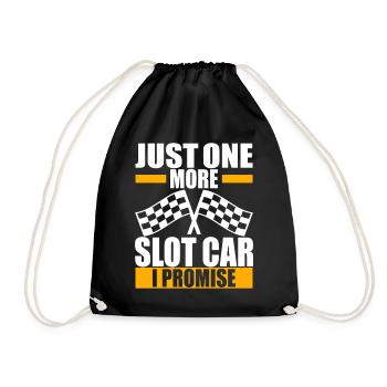 Slotcar Slotracing - Turnbeutel - Schwarz - Vorne