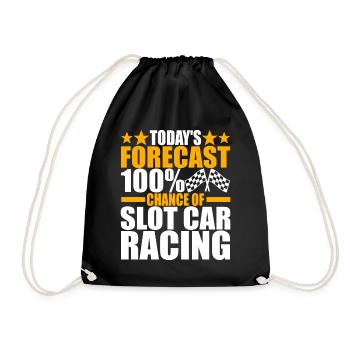 Slotcar Slotracing - Turnbeutel - Schwarz - Vorne