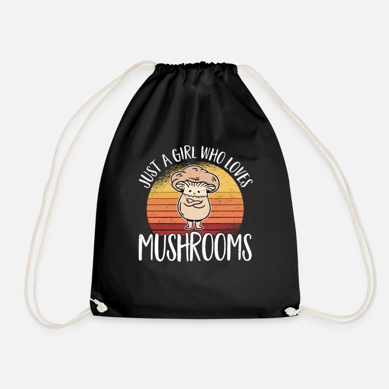 Cueilleur de champignons Chasseurs de champignons Amateurs de champignons Champignons Ferme de champignons - Sac de sport léger - noir