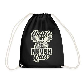 Lacrosse LAX Club Team Players Coaches Fans Coach - Drawstring Bag - black - Front