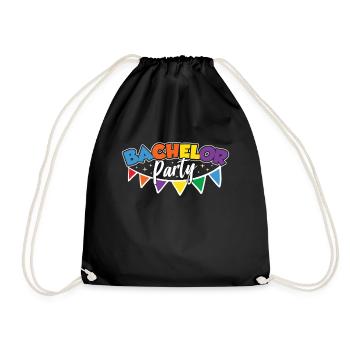 Enterrement de vie de garçon Bachelor bachelorette - Sac de sport léger - noir - Devant