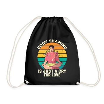 La honte corporelle n’est qu’un cri d’amour agaçant - Sac de sport léger - noir - Devant