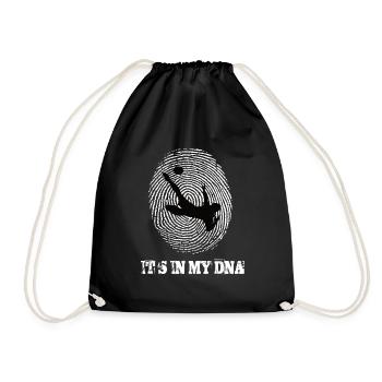 Football match Its In My Dna - Drawstring Bag - black - Front