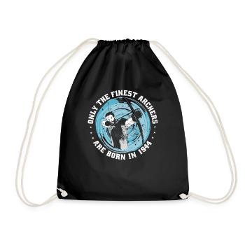 Archer birthday born 1944 - Drawstring Bag - black - Front