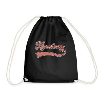 Lettrage de Hambourg - Sac de sport léger - noir - Devant
