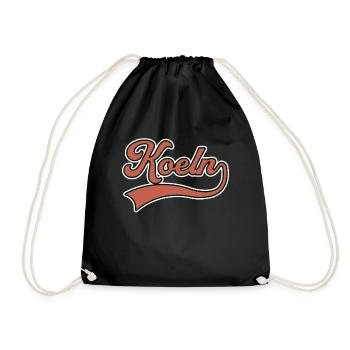 Cologne lettering - Drawstring Bag - black - Front