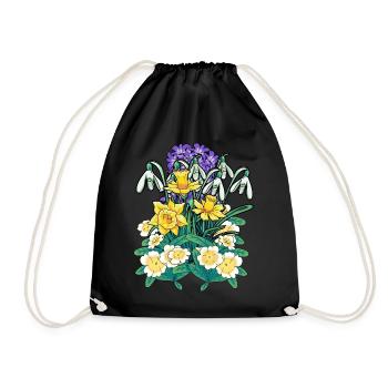 Fleurs de printemps Salutations Jardinier Jardinier Amateur - Sac de sport léger - noir - Devant