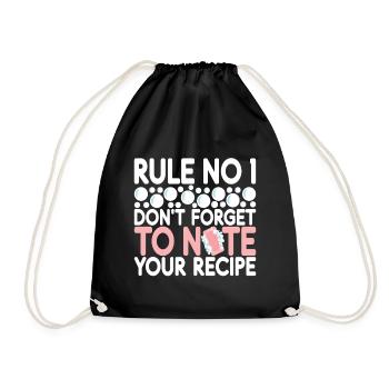 Soap maker soap making - Drawstring Bag - black - Front